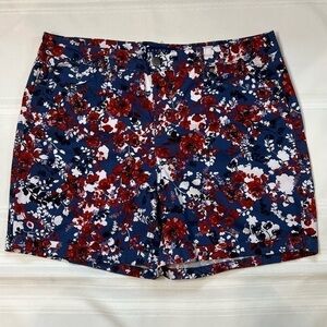 $5 ADD ON with $15+ Bundle Bandolino Amy Short Floral Cuffed Shorts‎ Sz 14 EUC